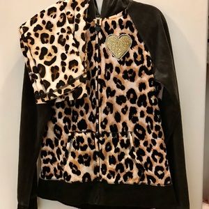 💜3/$25💜 Justice Girls Cheetah Print Matching Set